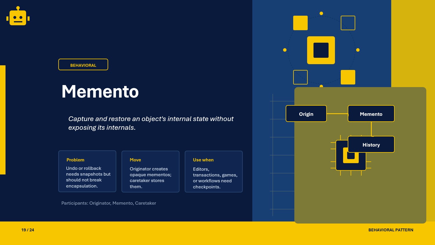 Memento Design Pattern in .NET Core API